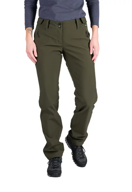 Хайкинг панталон Katy с джобове с цип - Маслинено зелено