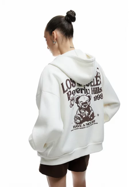 Худи с принт на гърба