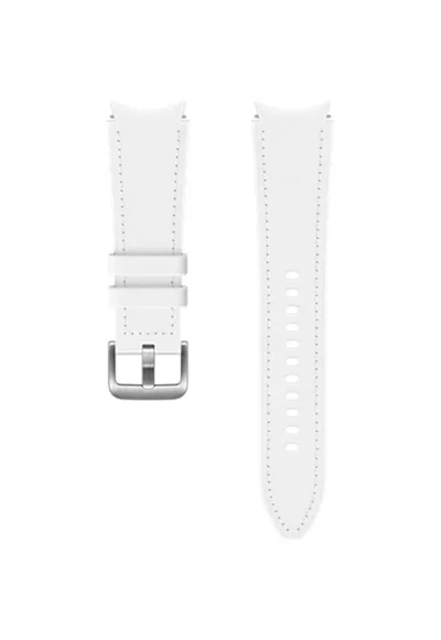 Каишка Smartwatch  Hybrid Leather Band за Galaxy Watch4 Classic - 20 мм M/L - White