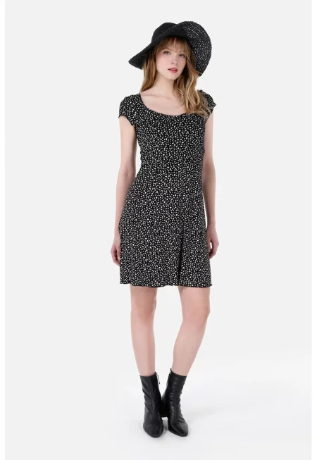 Къса рокля с принт