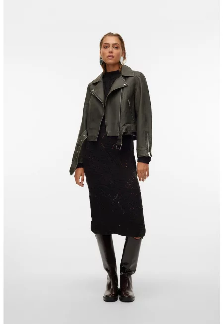 Късо яке от еко кожа