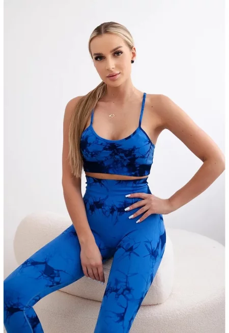 Комплект за фитнес с бюстие и клин -