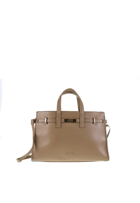 Кожена ръчна чанта Celeste Ultra - Сиво-кафяв