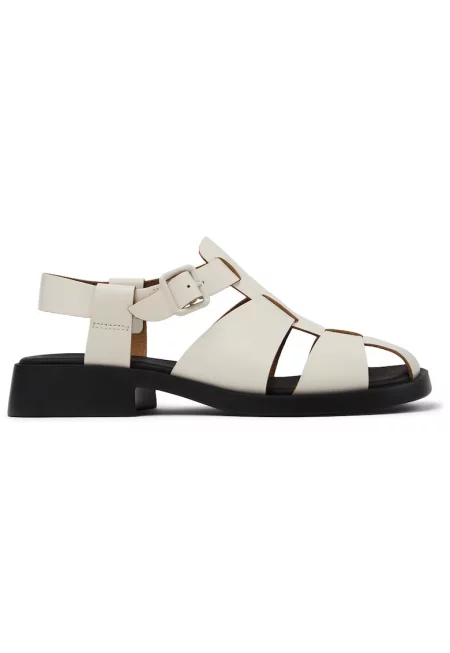 Кожени сандали Dana 27017 - Бял