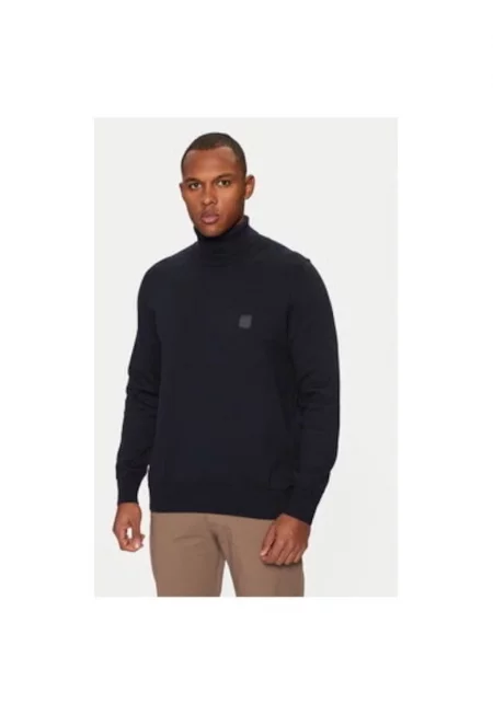 Мъжка блуза -  304243660 - Памук - Син - Син