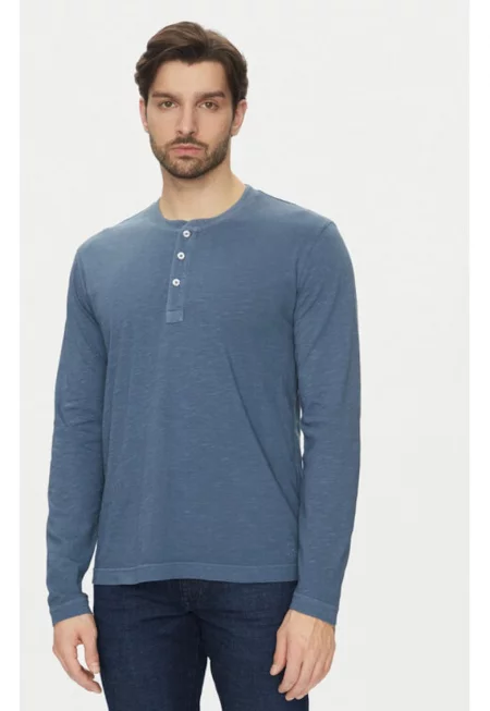 Мъжка блуза - Marc O'Polo - 304865589 - Органичен памук - Син