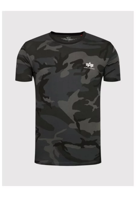 Мъжка тениска -  209174458 - Памук - Черен