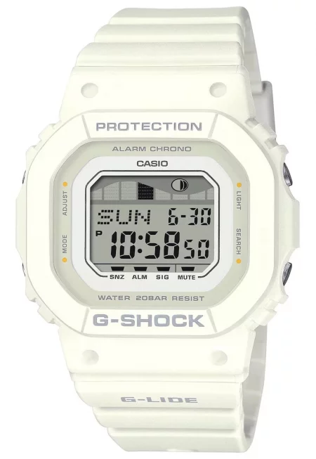 Мъжки часовник -  Пластмаса/Каучук - Кварцов механизъм - Бял