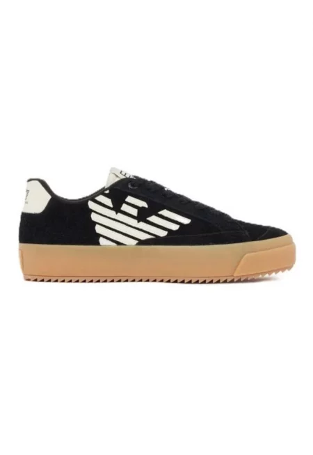 Мъжки маратонки -  Pride Suede Low - Естествена кожа - Черен - Черен