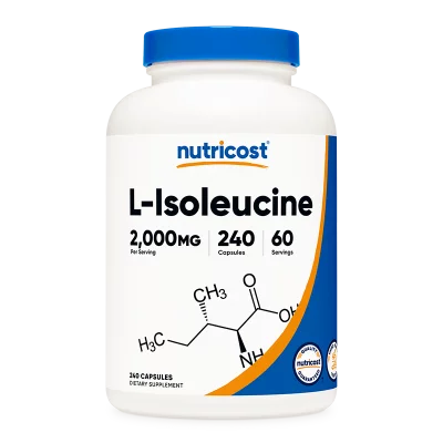 Мускулна маса и издръжливост - Л-Изолевцин (L-Isoleucine), 500 mg х 240 капсули