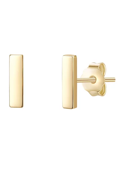 Обеци с 14К златно покритие - Златист