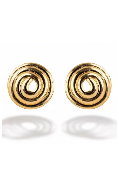 Обеци с 18K злато