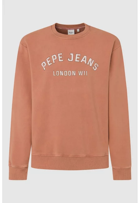 Памучен суитшърт с лога - Персийски портокал