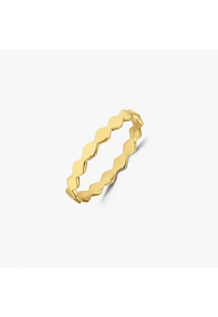 Позлатен сребърен пръстен Sculpture