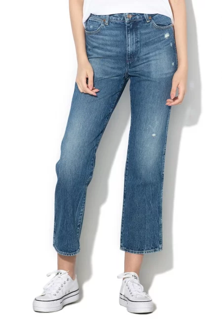 Прави дънки Retro с висока талия