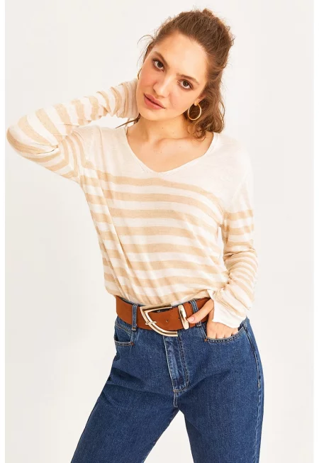 Раиран свободен пуловер