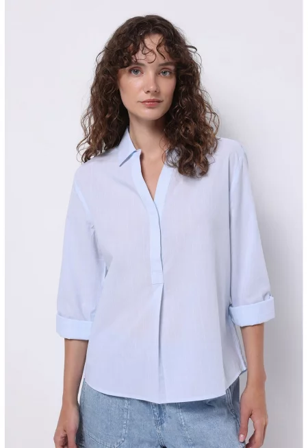 Риза със стандартна кройка
