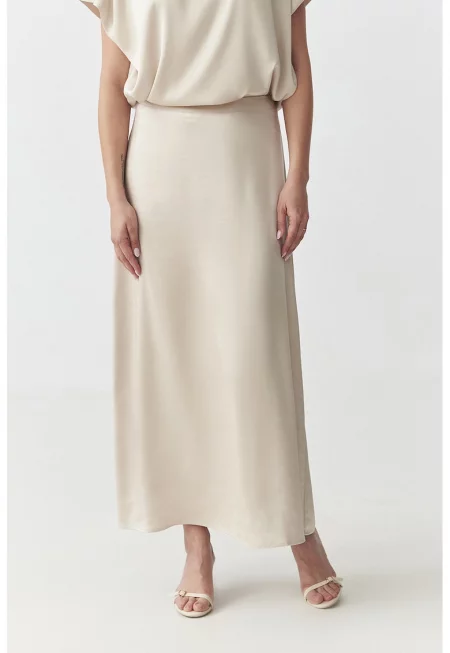 Сатинирана пола - Светло бежово