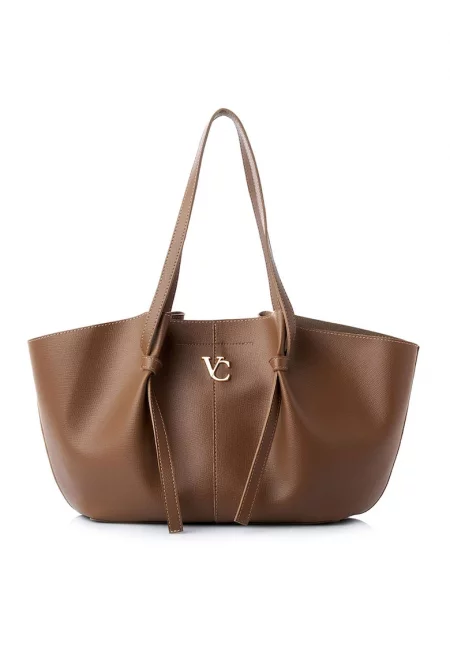 Шопинг чанта от еко кожа с лого