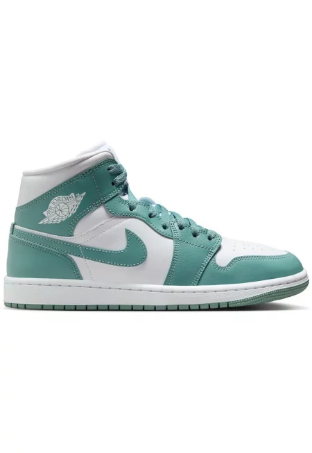Спортни обувки  Air Jordan 1 Mid - Бял - Тюркоаз - Бял/Тюркоаз