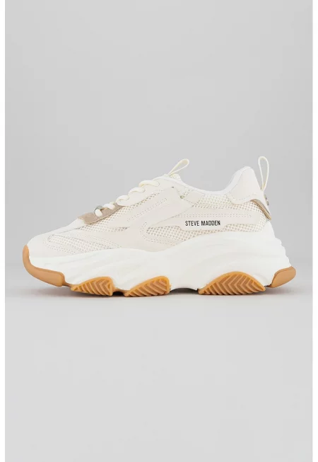 Спортни обувки Possession-E с мрежести зони - Бежов