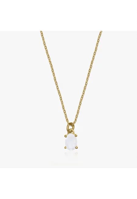 Сребърно колие Golden Reina - Лунен камък