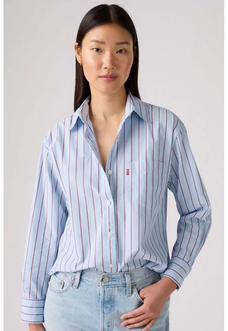 Свободна риза с джоб на гърдите