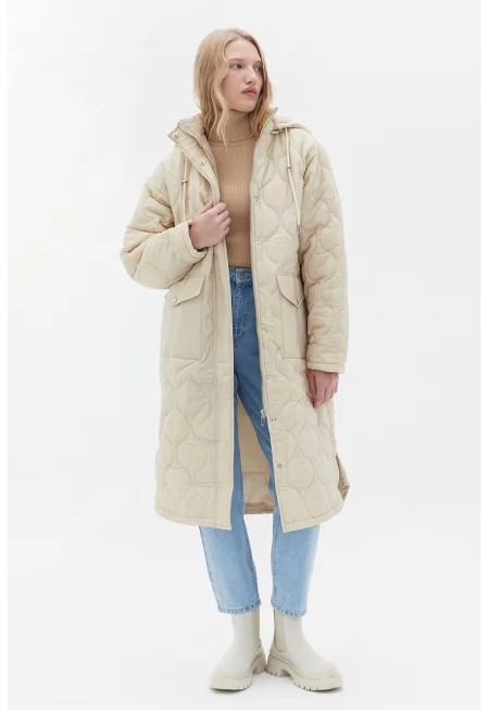 Свободно дълго зимно яке