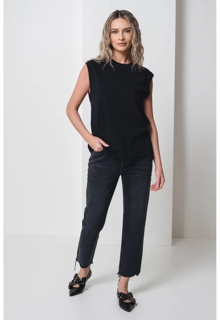 Тениска без ръкави - Черен