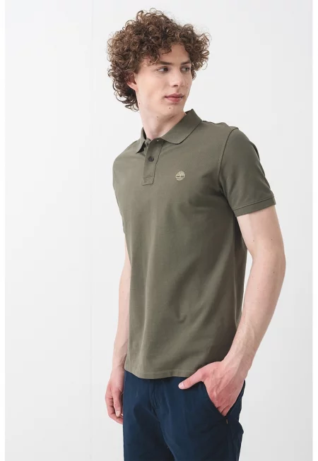 Тениска Millers River с яка - Папратово зелено