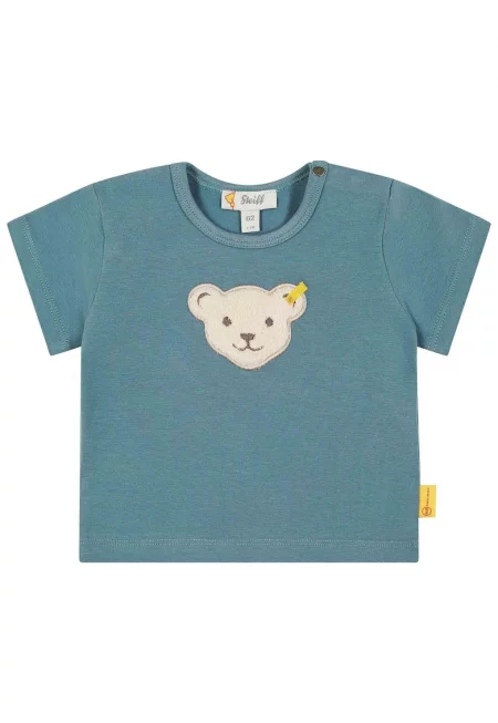 Тениска с апликация на плюшено мече