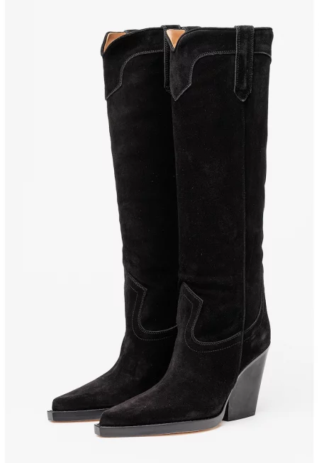 Велурени ботуши до коляното El Dorado