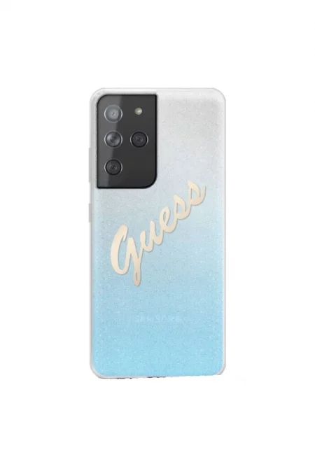 Защитен калъф Cover  Glitter Gradient за Samsung Galaxy S21 Ultra GUHCS21LPCUGLSBL - Light Blue