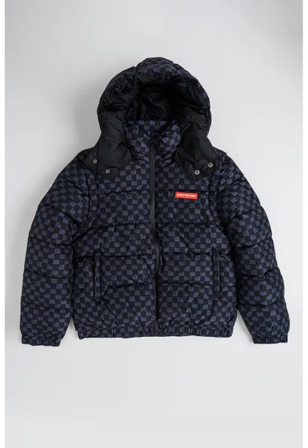 Зимно яке Drip с пухена вата и отделящи се ръкави - Черен/Антрацитно сиво