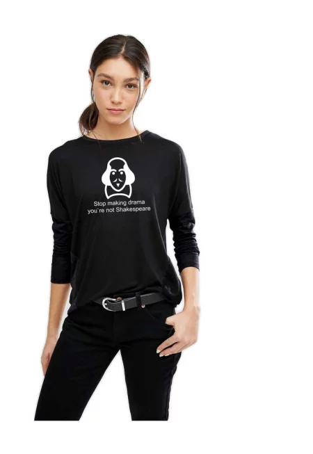 888113408-Черна дамска блуза - Shakespeare Drama