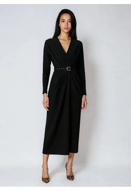 Amaris Drapped Midi Dress