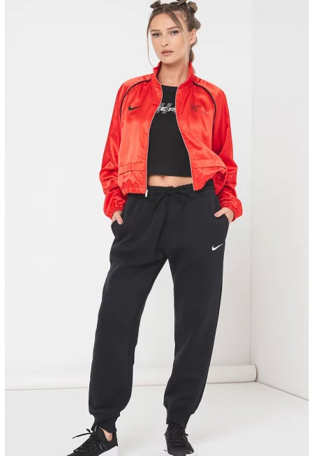 Баскетболно яке NBA Chicago Bulls с реглан ръкави - Червен