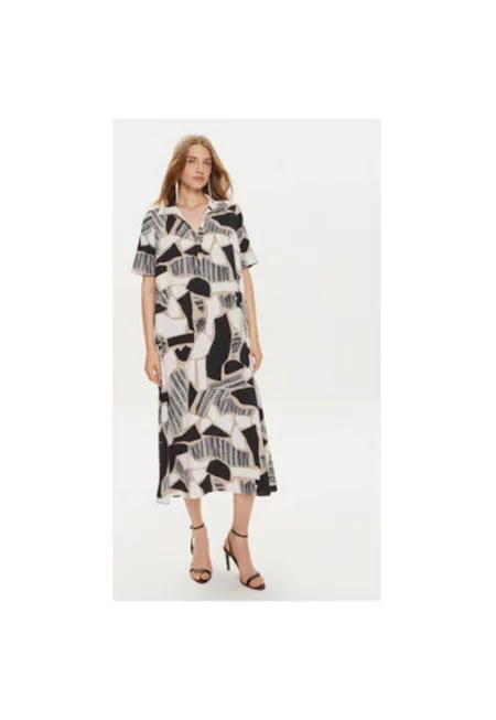 Дамска рокля -  303880958 - Полиестер - Многоцветен