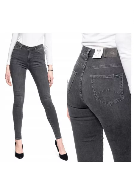 Дамски дънки -  26245-79 - памук - дълги - W26-L32 US - сиви