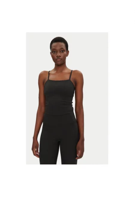 Дамски топ  1037 - Рециклиран полиестер - Черен - Черен