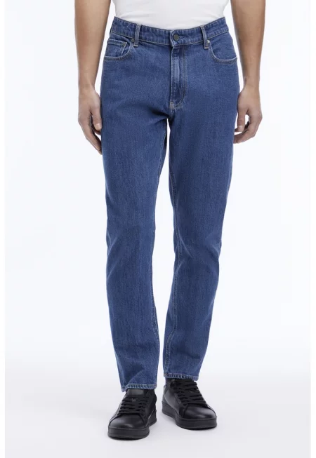 Дънки със средна талия - Тъмносин