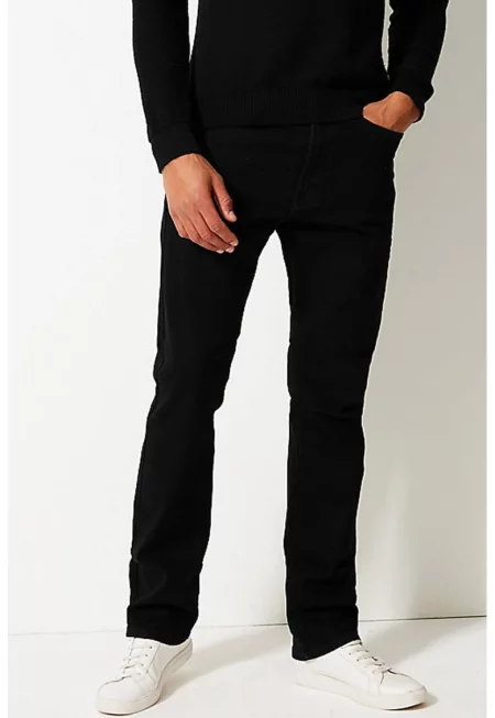 Дънки със стандартна кройка - Черен