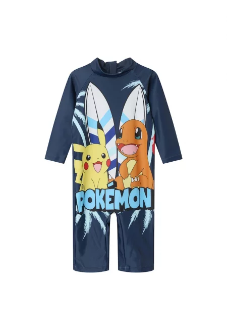 Детски гащеризон -  тъмносин - 85% полиестер - 15% еластан - модел Pokemon