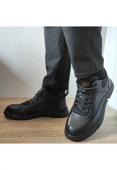 Ежедневни мъжки боти  K0251 Black - Черни - Черен