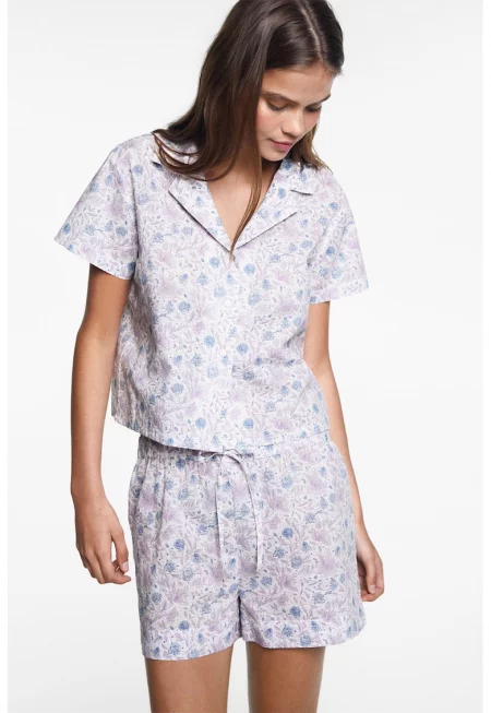 Флорална памучна пижама Rain