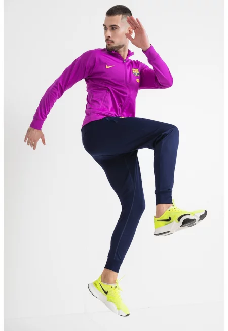 Футболен екип FCB с лого - Виолетов/Тъмносин
