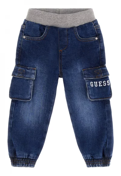 Guess - Дънки карго със захабен вид