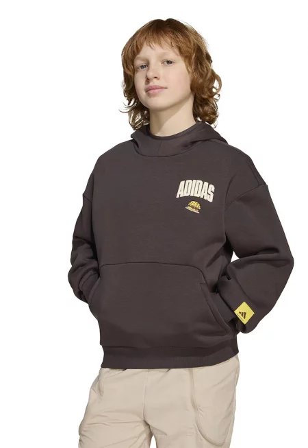 Худи с памук с шарка на Simpsons - Бледожълт/Тъмнокафяв/Мръснобял