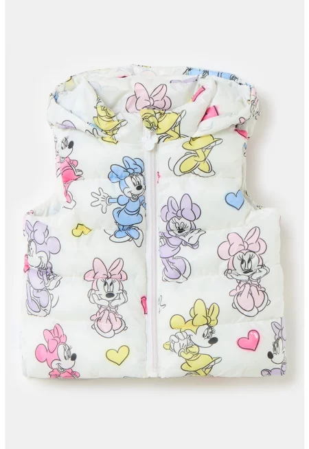 Капитониран елек с принт