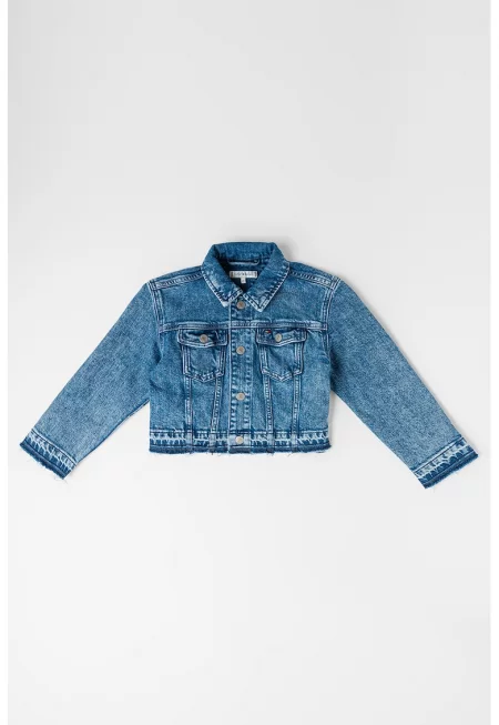 Късо яке от деним - Светлосин